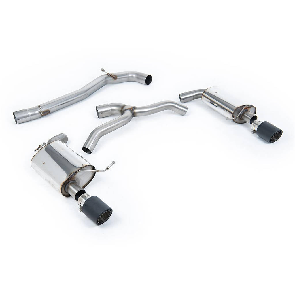 MILLTEK SSXVW442 Cat-back 102mm Carbon Jet VW Golf Mk7 2.0TFSI Photo-0