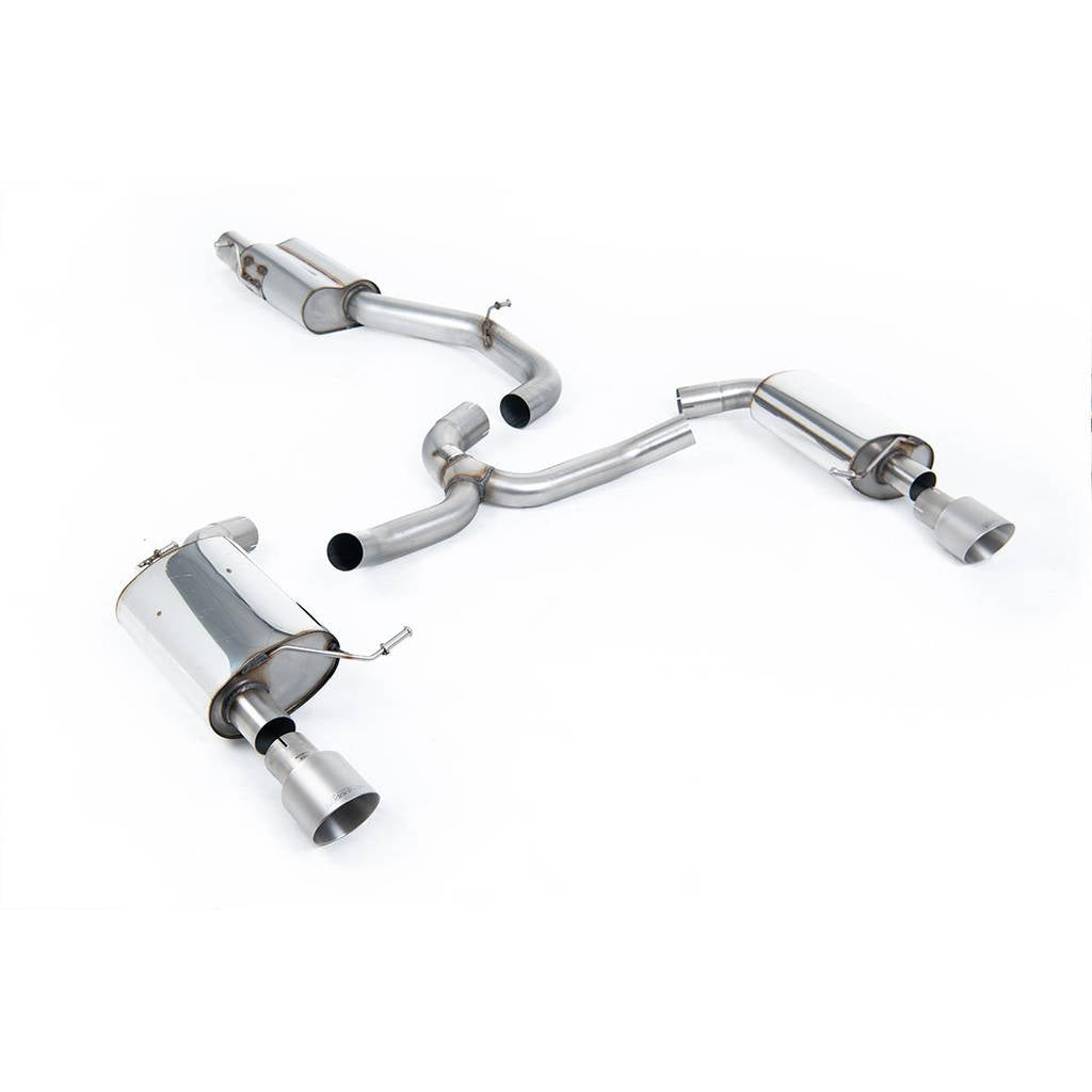 MILLTEK SSXVW445 Cat-back Dual 100mm GT100 VW Golf Mk7 2.0TFSI Photo-0