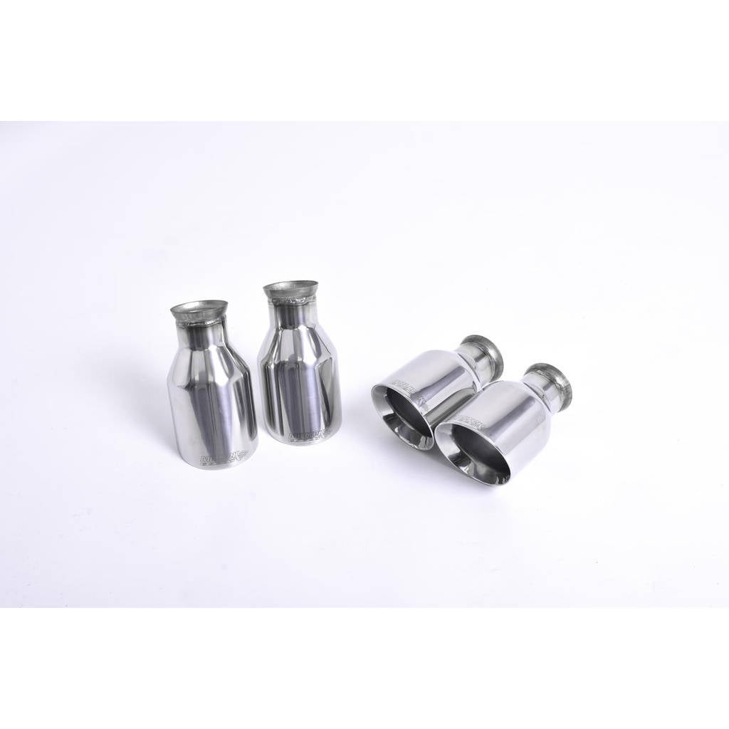 MILLTEK SSXPO112 Tips Quad 100mm GT100 PORSCHE Cayenne 958 Turbo 4.8 V8 Photo-0