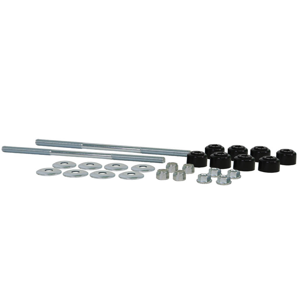 WHITELINE W21809S Universal Anti Roll Bar Link - Treaded Rod/Bushings style - 240mm With Bushings Photo-0
