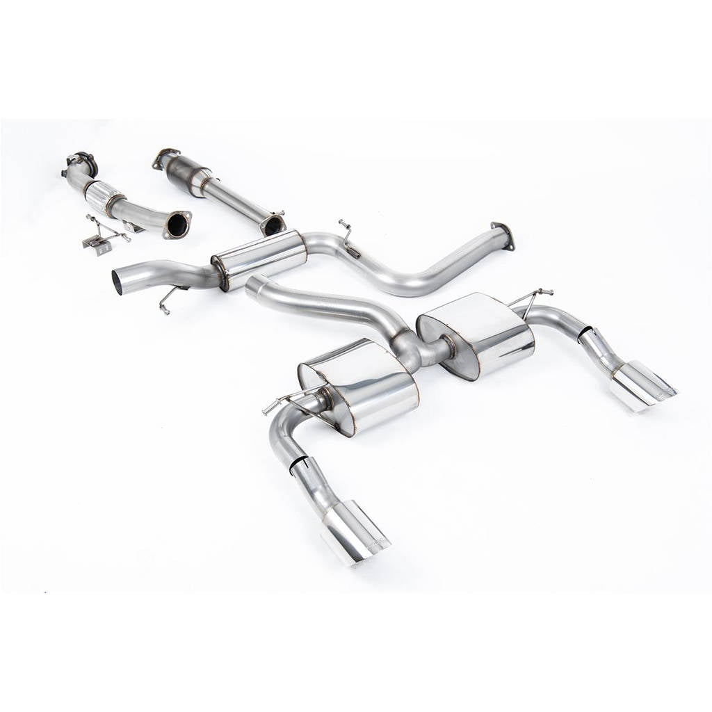 MILLTEK SSXFD071 Turbo-back including Hi-Flow Sports Cat Dual DTM FORD Focus MK2 RS 2.5T 305PS Photo-0