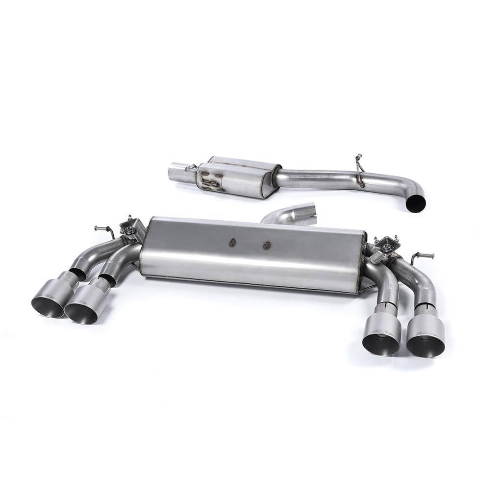 MILLTEK SSXAU399 Cat-back Quad 100mm GT100 ECA AUDI S3 2.0 TFSI quattro 3-Door 8V Photo-0