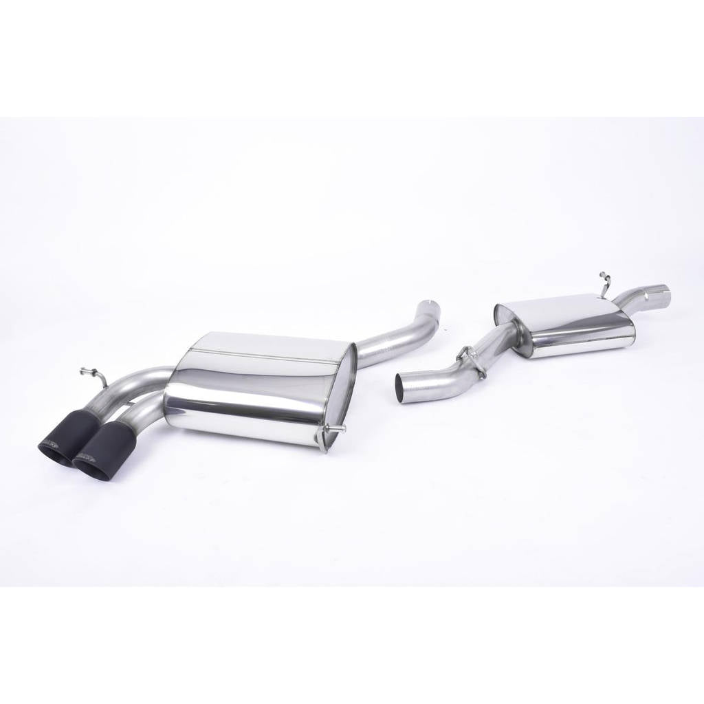 MILLTEK SSXAU352 Cat-back Twin Ceramic Black GT80 AUDI S3 2.0 T quattro 3-Door 8P Photo-0