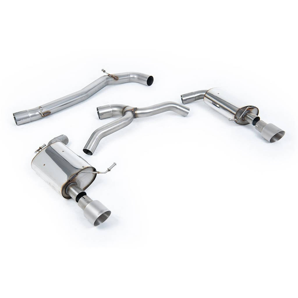MILLTEK SSXVW440 Cat-back Dual 100mm GT100 VW Golf Mk7 2.0TFSI Photo-0