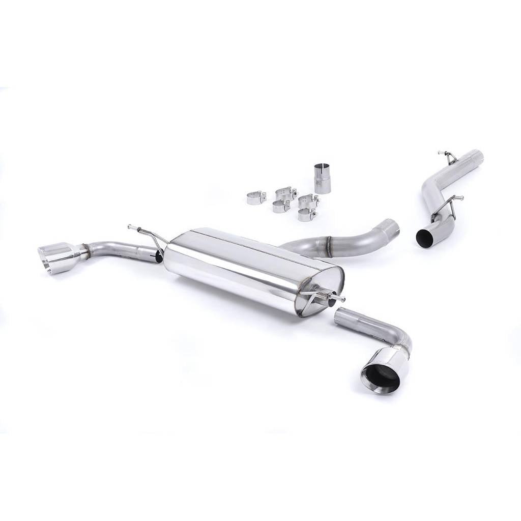 MILLTEK SSXAU257 Cat-back Single 100mm GT100 AUDI TT Mk2 3.2 quattro Photo-0