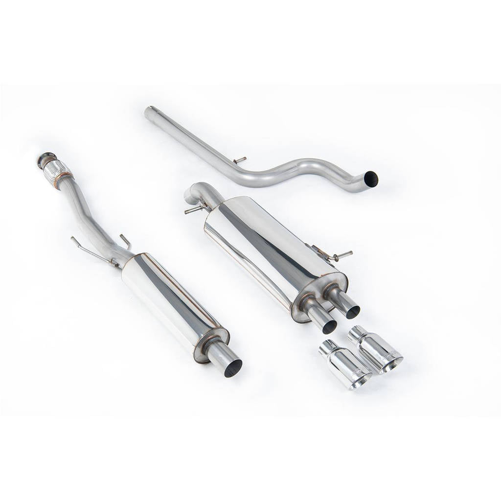 MILLTEK SSXCN101 Cat-back Twin 80mm GT80 ECA CITROEN DS3 1.6 THP 16V DSport Photo-0