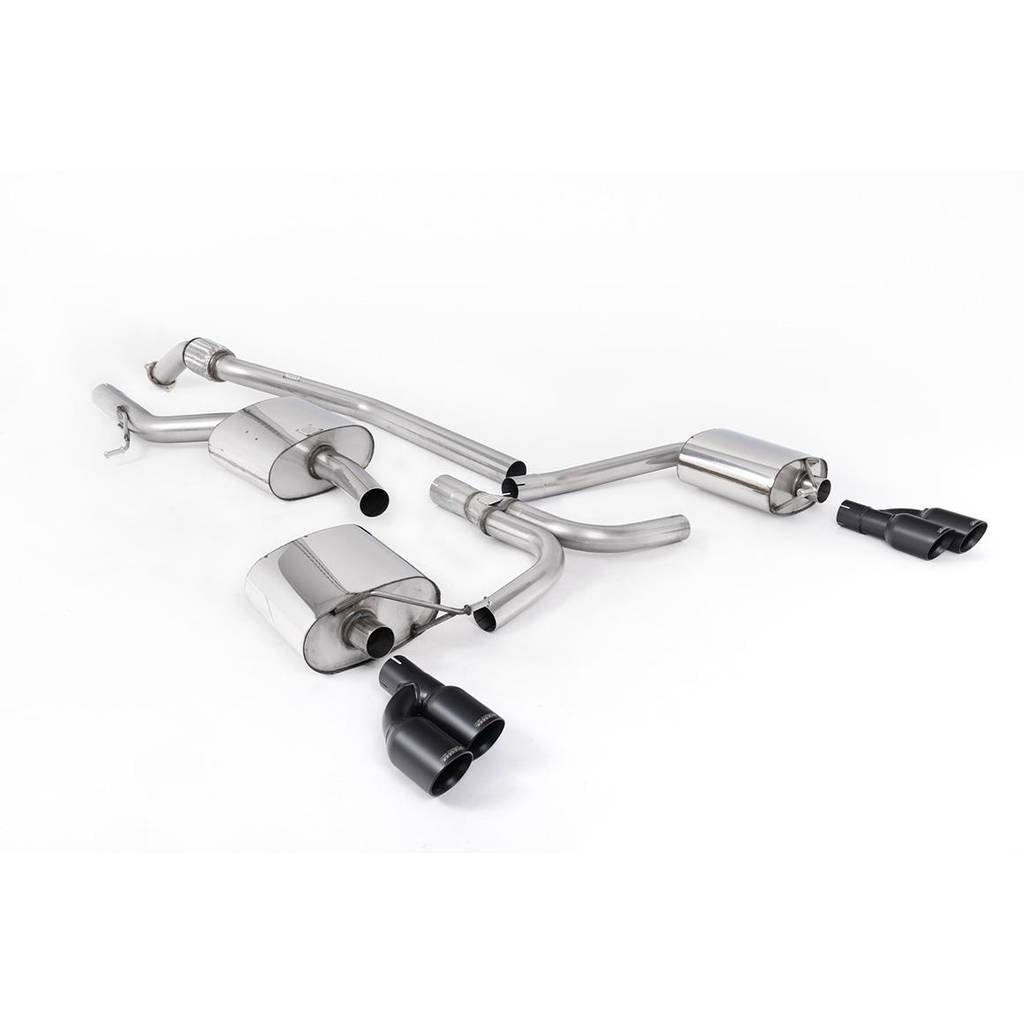 MILLTEK SSXAU660 Cat-back Twin 80mm GT ECA AUDI A5 Cabriolet 2.0 TFSI 2WD and quattro (manual only) Photo-0