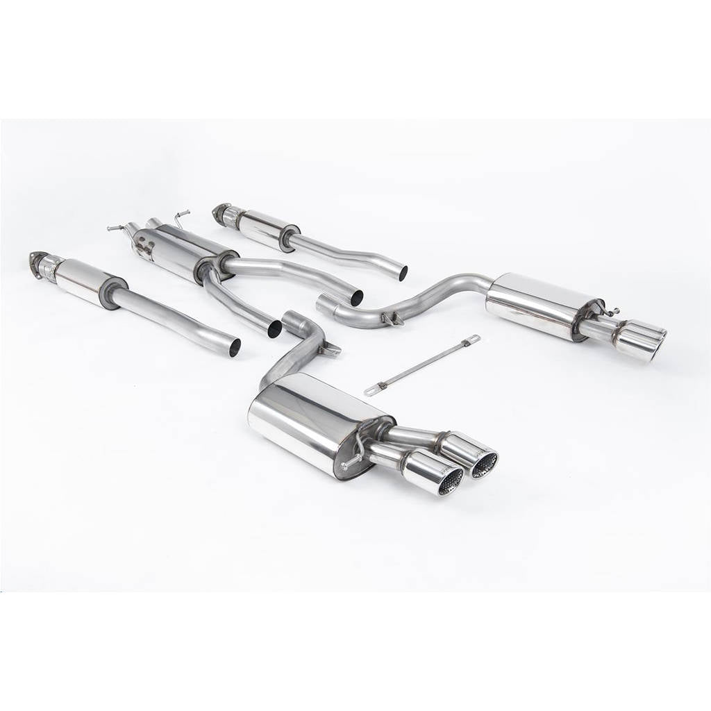 MILLTEK SSXAU621 Cat-back Twin 80mm Jet ECA AUDI S6 5.2 V10 C6 FSI quattro Photo-0