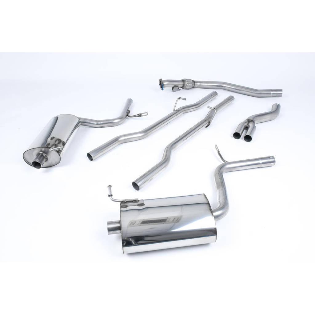 MILLTEK SSXAU309 Cat-back Dual 100mm Jet AUDI A4 2.0 TFSI B7 quattro and DTM Photo-0