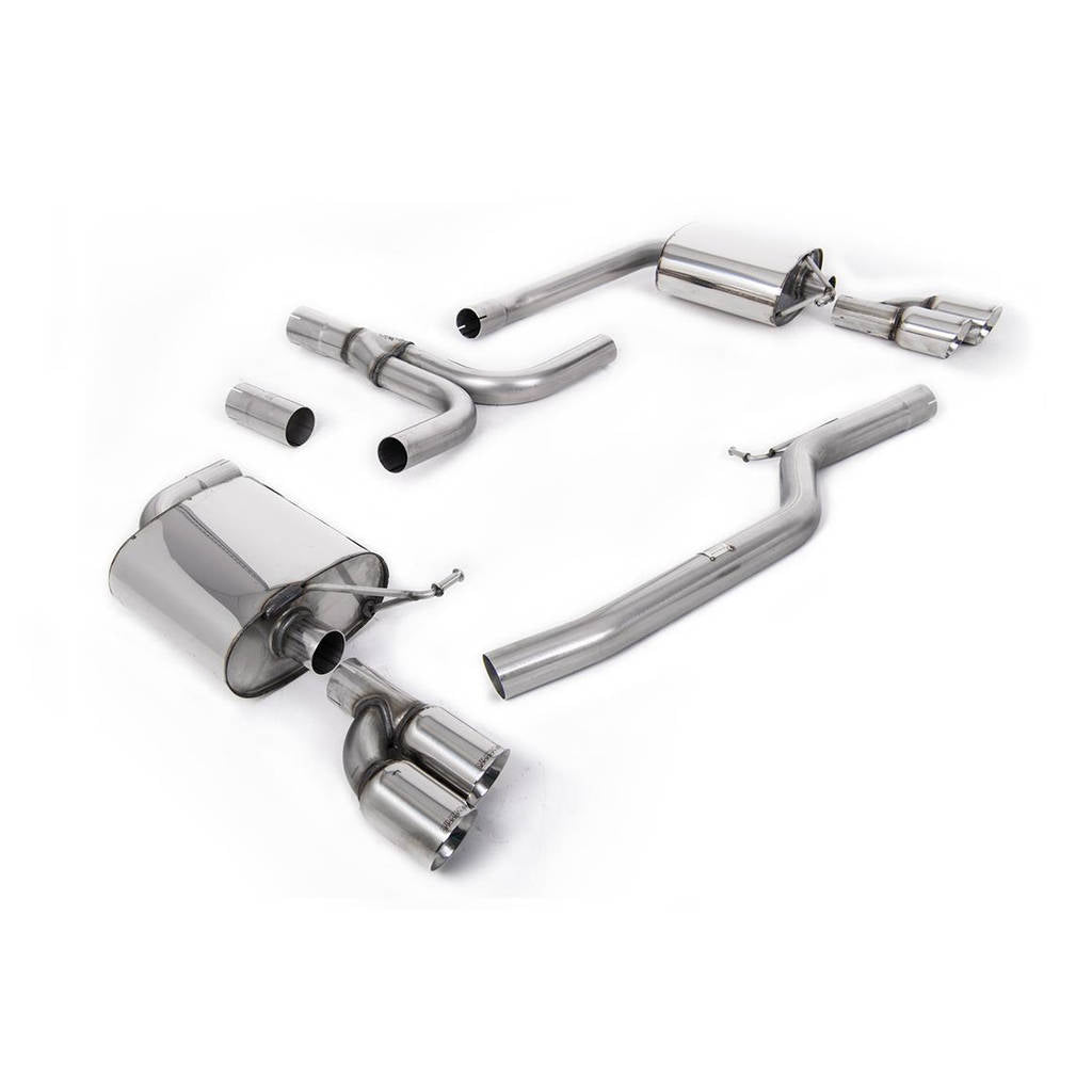 MILLTEK SSXAU274 Cat-back Twin 80mm GT80 AUDI A5 Cabriolet 3.0 TDi (DPF) quattro Photo-0