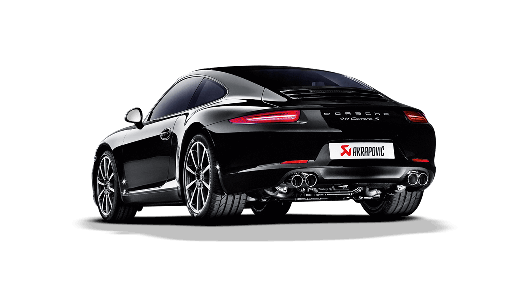 AKRAPOVIC S-PO991SO-HT/1 Slip-On Line (Titanium) PORSCHE 911 Carrera Cabriolet/S/4/4S/GTS (991) 2012-2015 EC Approval Photo-1