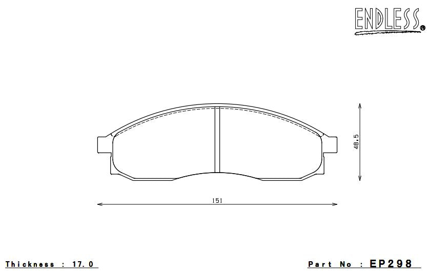 ENDLESS EP298SSY Brake pads Photo-0
