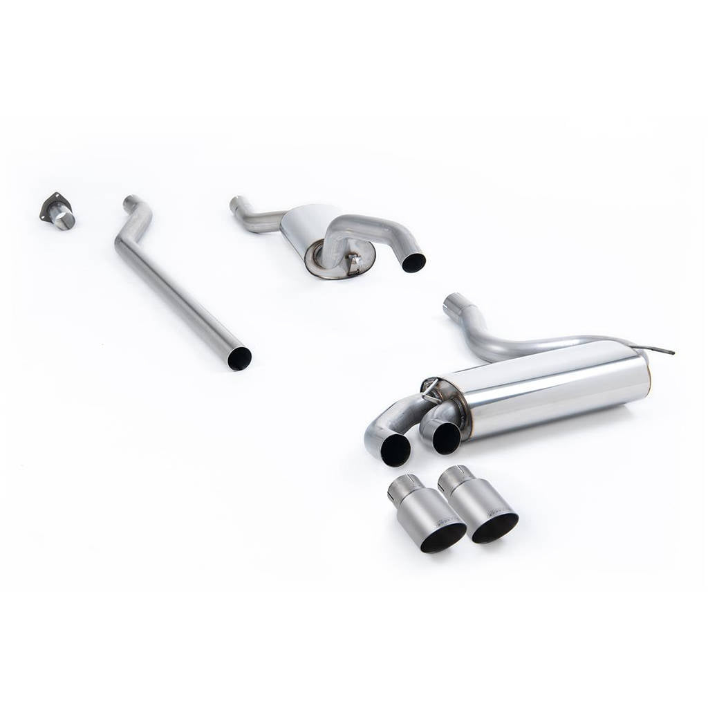 MILLTEK MCXAU111 Downpipe-back Twin 90mm GT90 AUDI Coupe UR quattro 20v Turbo Photo-0