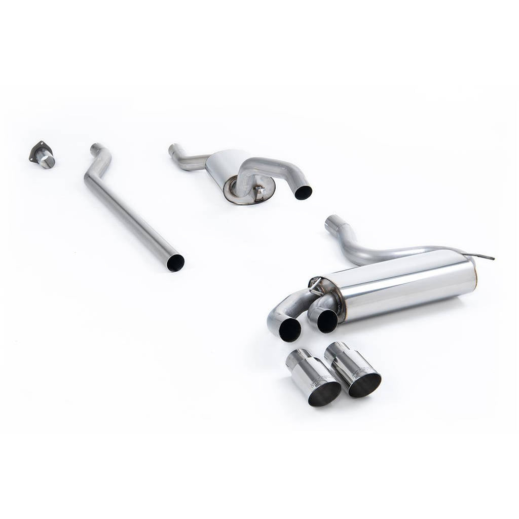 MILLTEK MCXAU107 Downpipe-back Twin 90mm GT90 AUDI Coupe UR quattro 20v Turbo Photo-0
