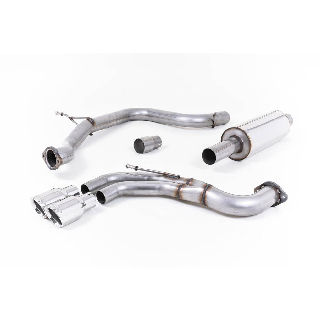 MILLTEK SSXSE162 Cat-back Twin 80mm GT80 ECA SEAT Leon FR 2.0 TDI 184PS SC and 5-door (manual and DSG-auto) Photo-0