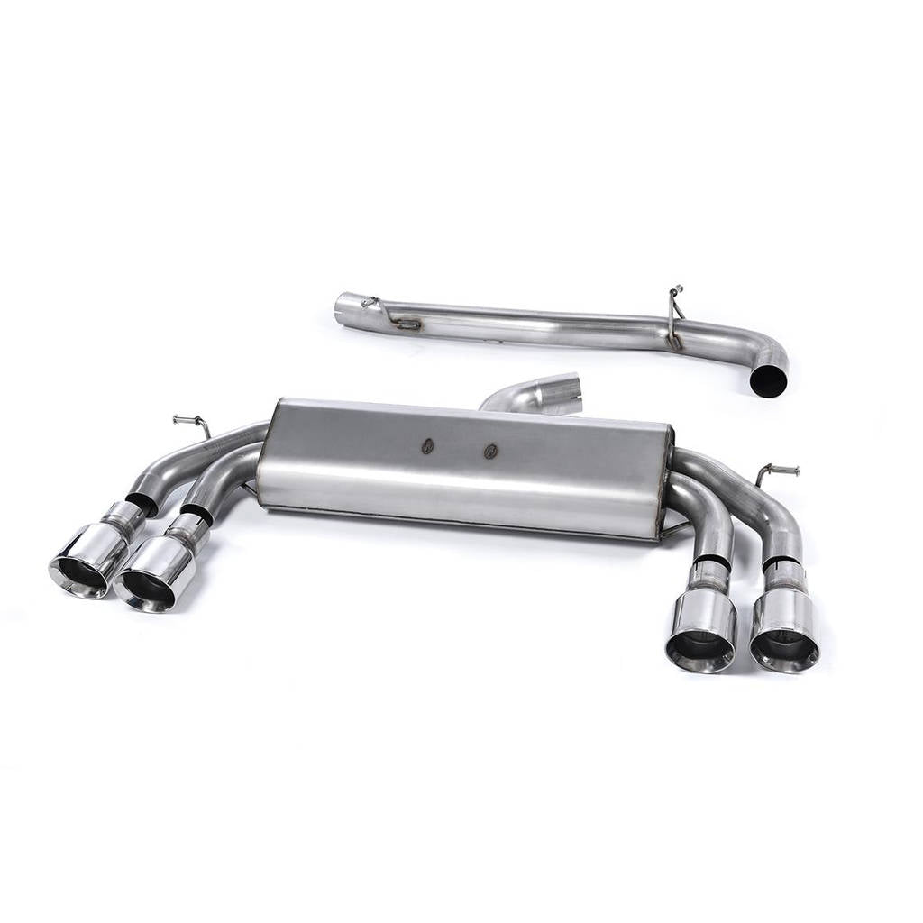 MILLTEK SSXAU523 Cat-back Quad 100mm GT100 AUDI S3 2.0 TFSI quattro 3-Door 8V Photo-0