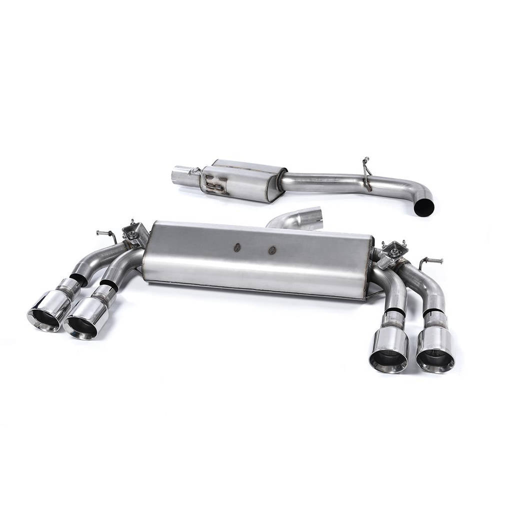 MILLTEK SSXAU537 Cat-back Quad 100mm GT100 AUDI S3 2.0 TFSI quattro Sportback 8V Photo-0