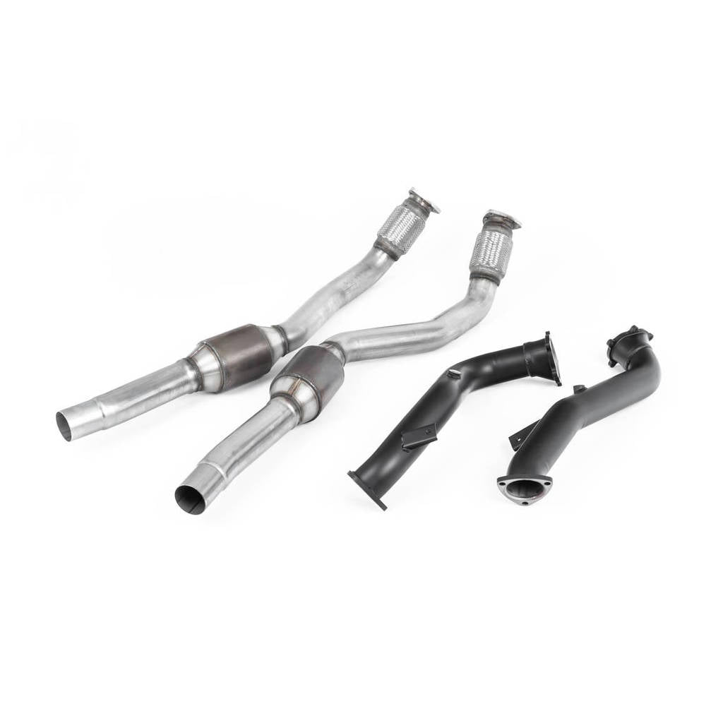 MILLTEK SSXAU554 Large Bore Downpipes and Hi-Flow Sports Cats AUDI RS6 C7 4.0 TFSI biturbo quattro Photo-0
