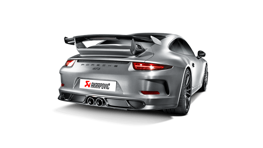 AKRAPOVIC MTP-PO997GT3H/1 Slip-On Line (Titanium) for PORSCHE 911 GT3 / GT3RS (991 / 997 / 997 FL) 2006-2017 EC Approval Photo-1