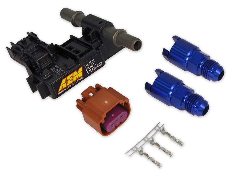 AEM 30-2201 Ethanol Content Flex Fuel Sensor Kit -6AN Photo-0