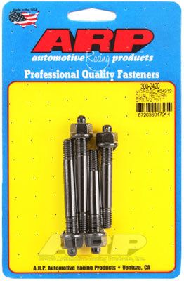 ARP 300-2420 Carburetor Stud Kit 1˝ spacer with Moroso #64919 return spring kit. ARP Stainless. drilled. hex Photo-0