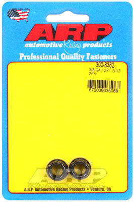 ARP 300-8382 Nut Kit 3/8-24 1/2 socket. .645 flange OD. 12pt Photo-0