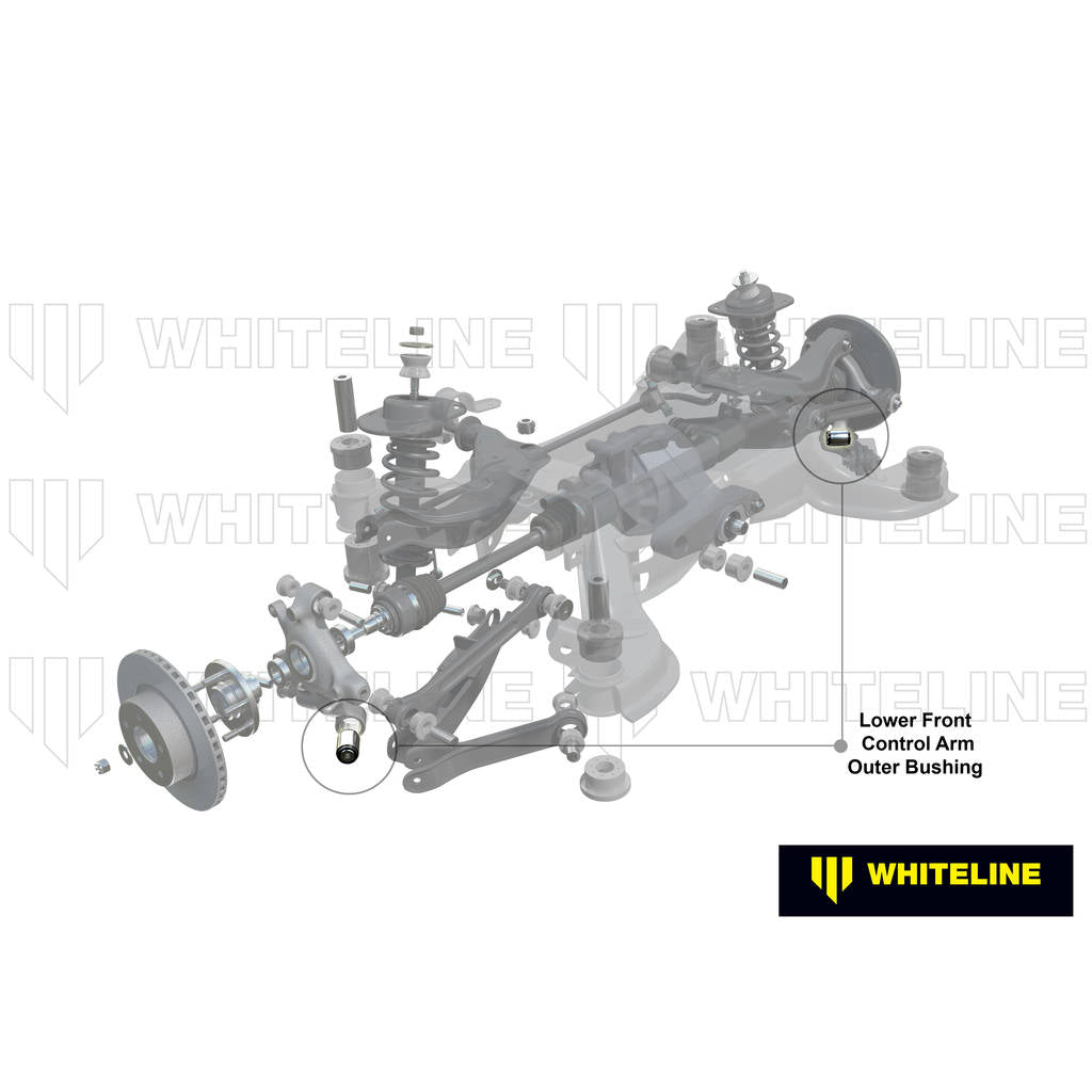 WHITELINE W62999 Control Arm Bushing - Lower Front Outer Photo-1