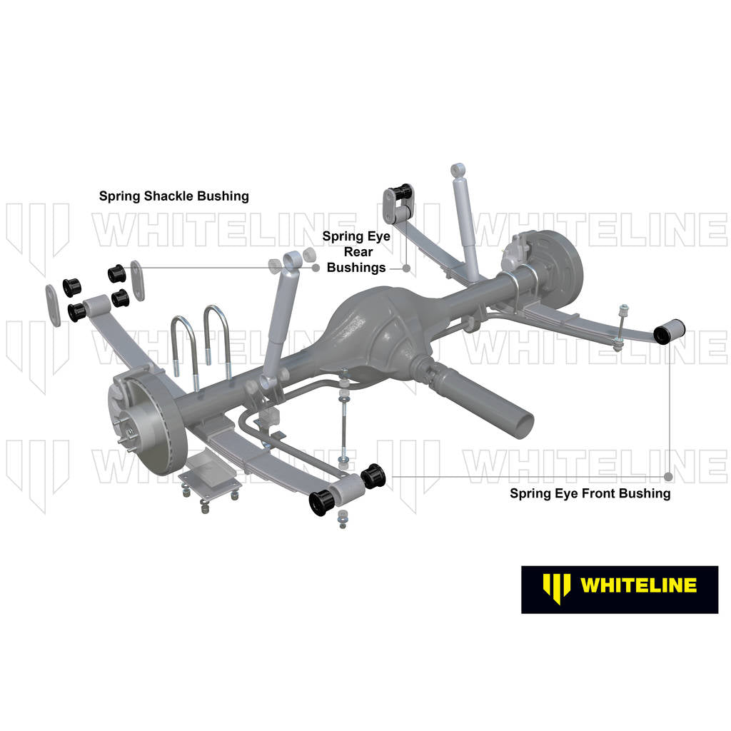 WHITELINE W71042 Leaf Spring - Bushing Kit for Nissan Patrol/Toyota Land Cruiser Photo-1