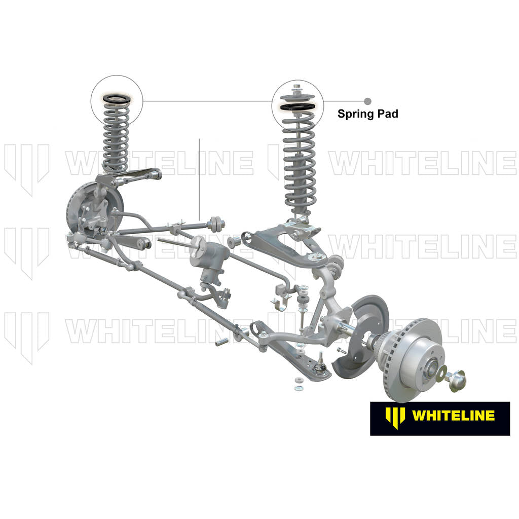 WHITELINE W71476 Front Coil Spring Pad +10mm Ride Height for Ford Falcon/Fairlane XK-XP, Mustang Classic/Holden HQ-WB Photo-2