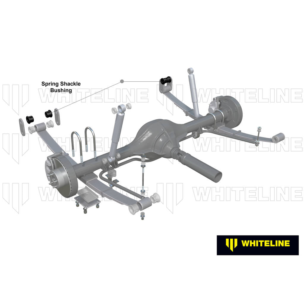 WHITELINE W71626 Rear Leaf Spring - Bushing Kit for Nissan 1200, 120Y/Pulsar B11 Photo-1