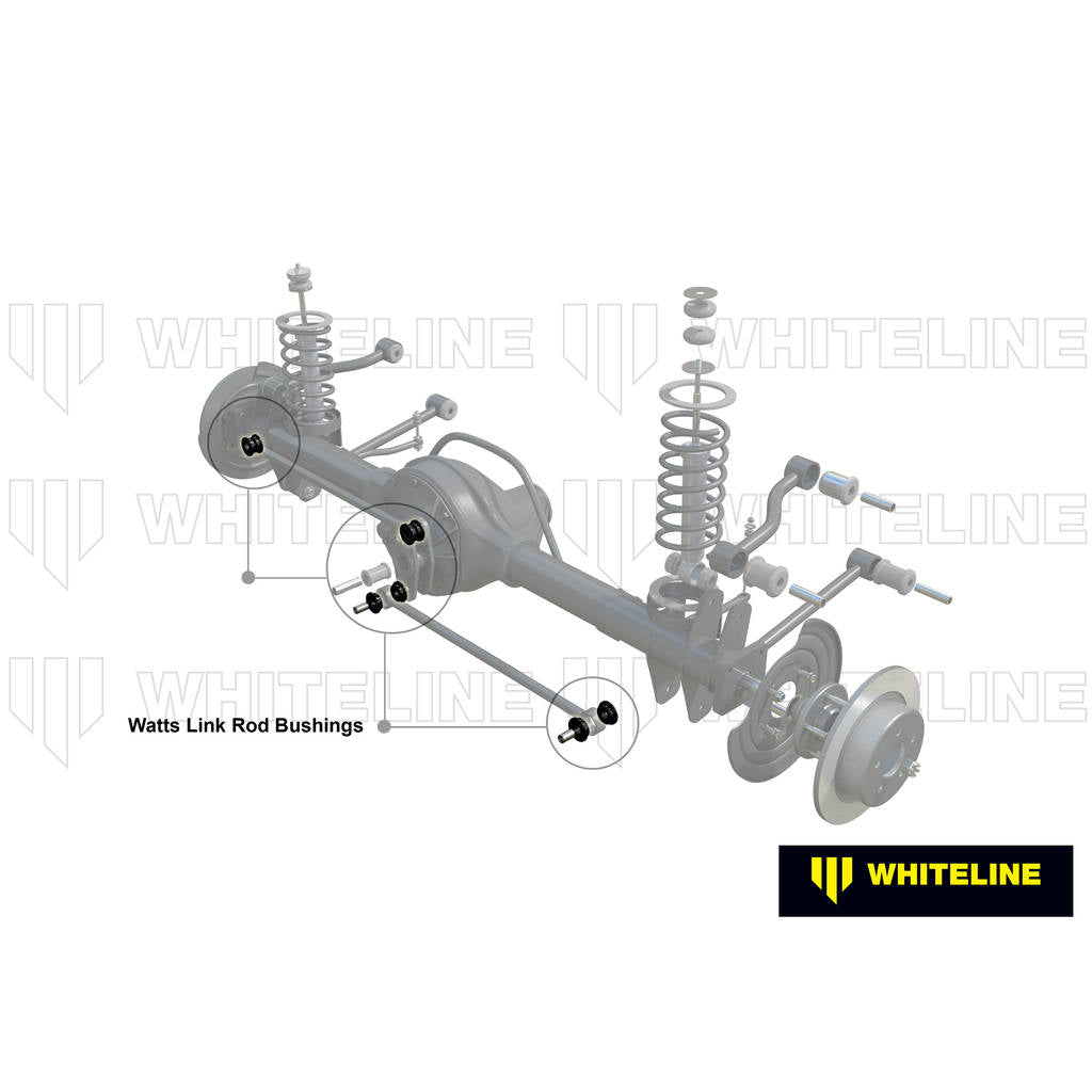 WHITELINE W81273 Rear Watts Link - Side Rods Bushing Kit for Mazda RX-7 Series I, II, III Photo-1