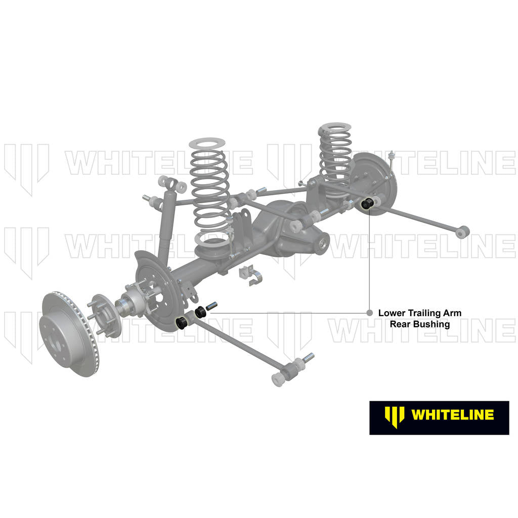 WHITELINE W81653 Rear Trailing Arm Lower - Rear Bushing Kit for Land Rover Defender, Discovery/Range Rover Classic Photo-1