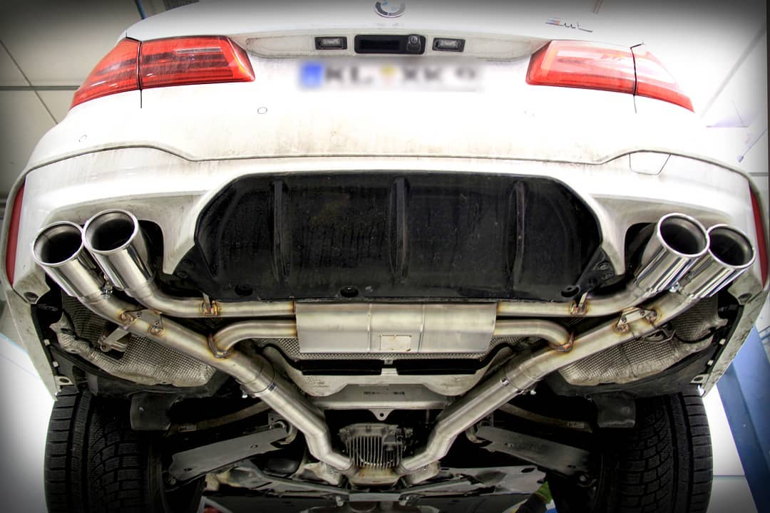 TUBI STYLE TSBMWM5C18.001.AV BMW M5 F90 EXHAUST w OE ELECTRIC VALVE (w/o tips) Photo-0