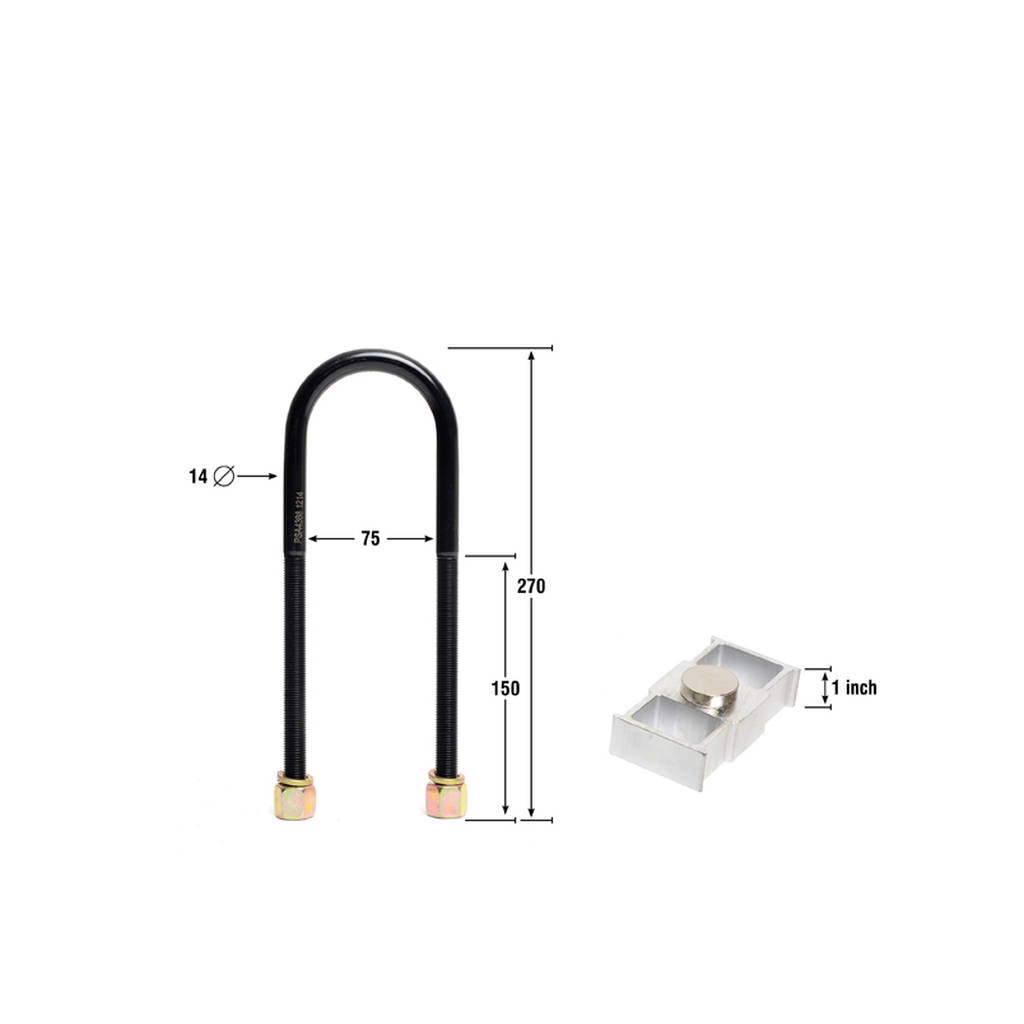 WHITELINE KLB106-10 Rear Lowering Block - Kit 1" for Ford Falcon EF-FGX/FPV Photo-2