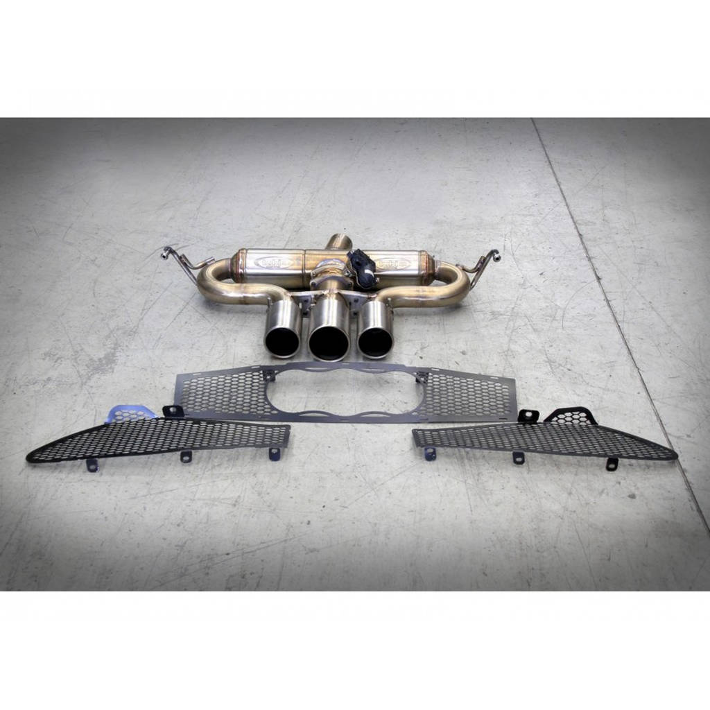 TUBI STYLE TSALF4C13.050.VC 4C THREE CENTRAL TIPS EXHAUST SYSTEM WITH EXCU AND GRIDS Photo-0