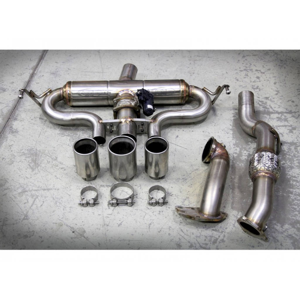 TUBI STYLE TSALF4C13.050.VC 4C THREE CENTRAL TIPS EXHAUST SYSTEM WITH EXCU AND GRIDS Photo-2