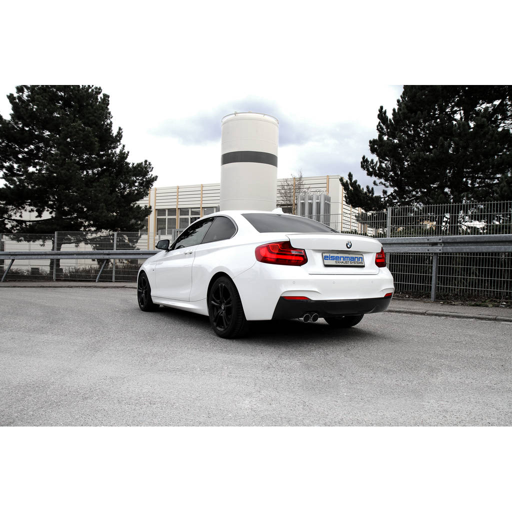 EISENMANN B5461,20762_230I_COUPE Rear Muffler with Valvetronic 2x Ø76mm BMW F22 B48 230i Photo-0