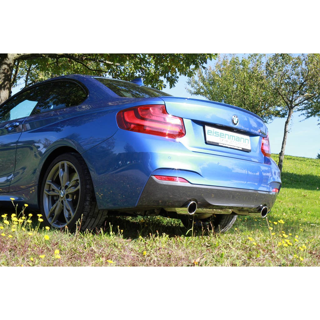 EISENMANN B5461,00902_230I_COUPE Rear Muffler with Valvetronic 2x Ø90mm BMW F22 B48 230i Photo-2