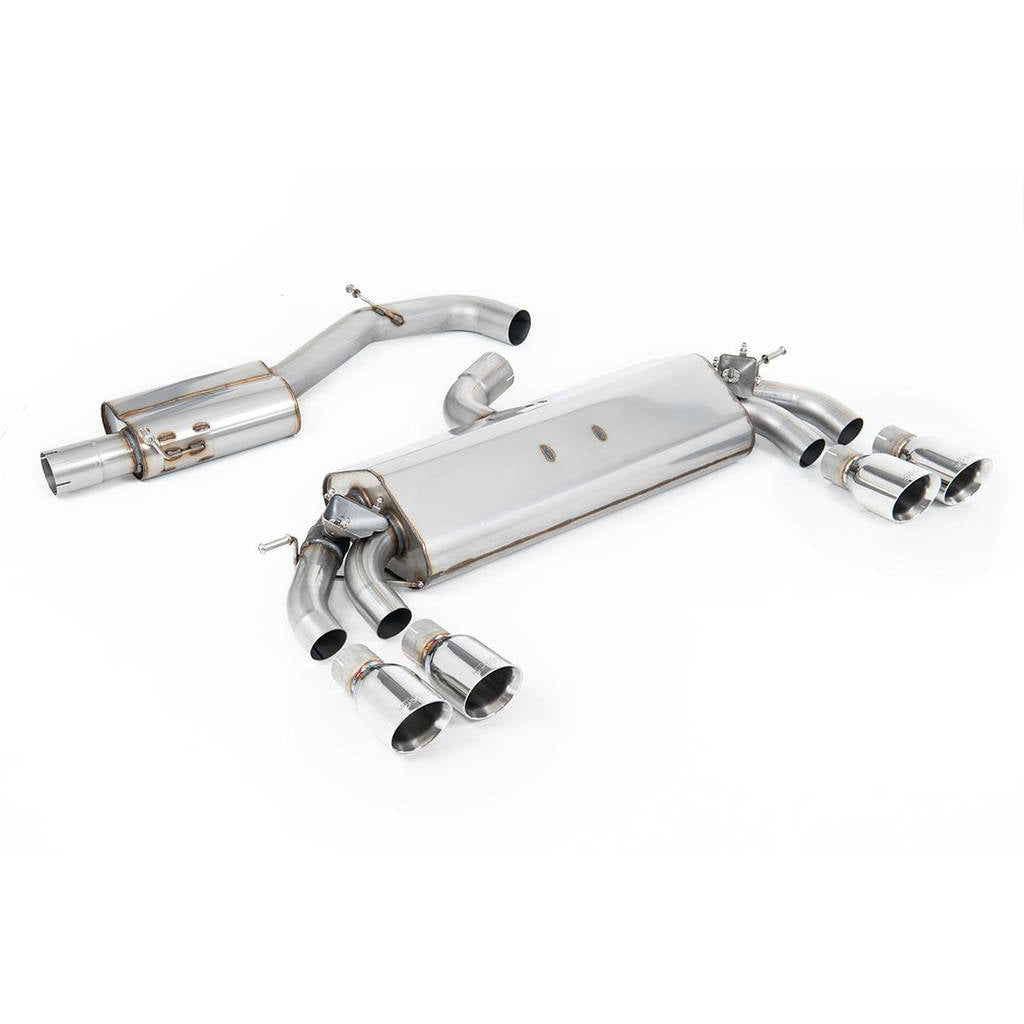MILLTEK SSXAU784 Cat-back Quad 100mm GT100 AUDI S3 2.0 TFSI quattro Sportback 8V.2 Photo-0