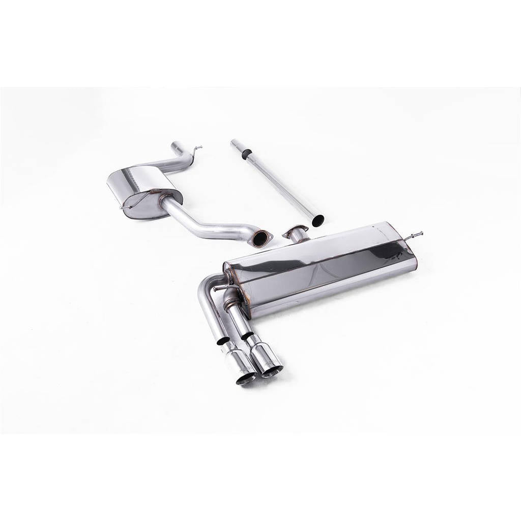 MILLTEK SSXVW516 Cat-back Twin 80mm GT80 VW Golf Mk7.5 1.5TSI Evo GT & R-Line Photo-0