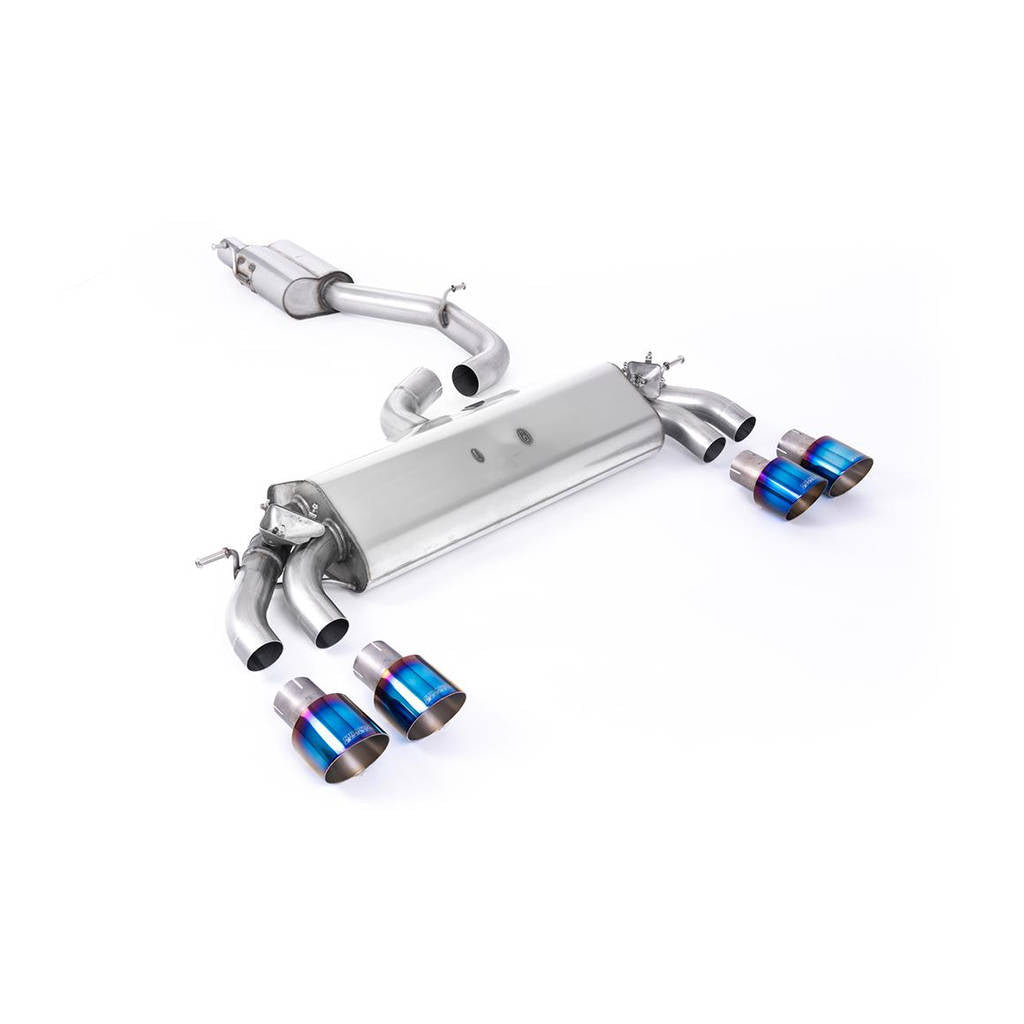 MILLTEK SSXAU779 Cat-back Quad 100mm GT100 AUDI S3 2.0 TFSI quattro 3-Door 8V.2 Photo-0