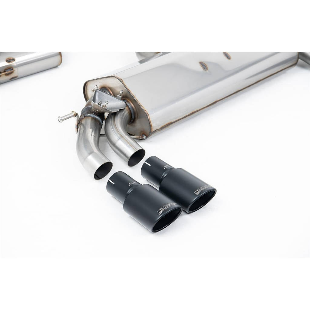 MILLTEK SSXAU782 Cat-back 104x80mm Black Velvet Oval AUDI S3 2.0 TFSI quattro Sportback 8V.2 Photo-1