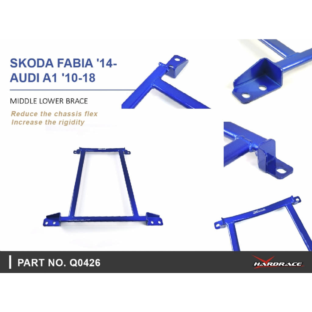 HARDRACE Q0426 MIDDLE LOWER BRACE-1PCS/SET SKODA FABIA 14-/AUDI A1 10-18 Photo-7