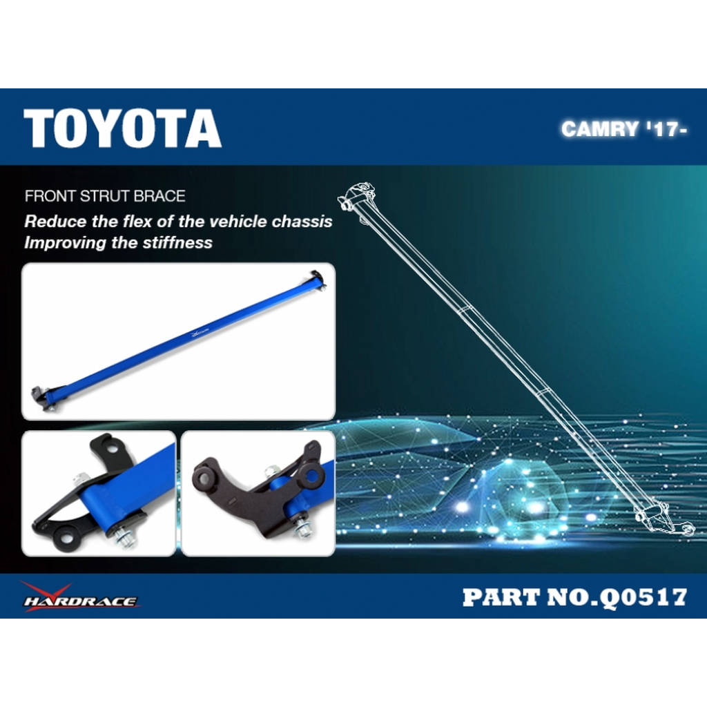 HARDRACE Q0517 TOYOTA CAMRY '17- FRONT STRUT BRACE - 1PCS/SET Photo-2