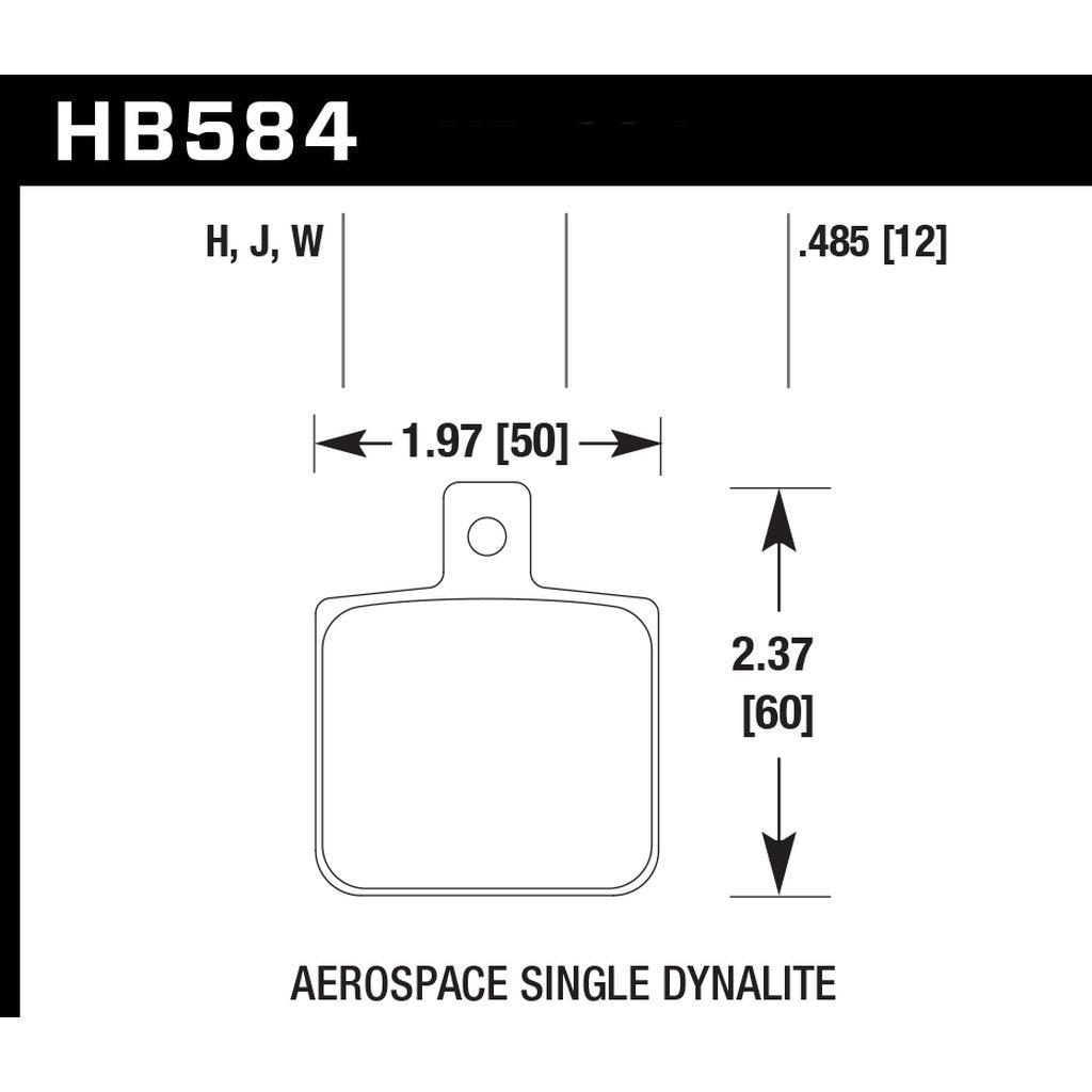 HAWK HB584B.485 Brake Pads Street HPS 5.0 Photo-2