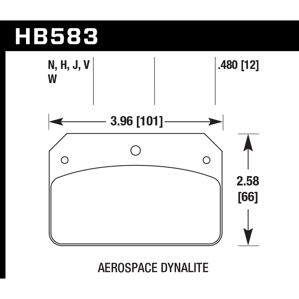 HAWK HB583F.480 Brake Pads Street HPS Photo-2
