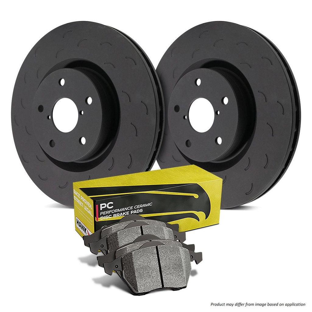 HAWK HKS4342.302Z Brake Kit (Rotor Talon Slotted-Only PC Brake Pad) Photo-0