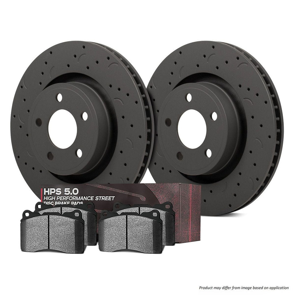 HAWK HKC5368.523B Brake Kit (Rotor Talon C-Drilled/HPS 5.0 Brake Pad) Photo-0