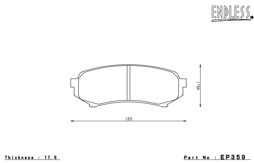 ENDLESS EP359SSY Rear brake pads TOYOTA LAND CRUISER 100 HDJ101K/UZJ100W Photo-0