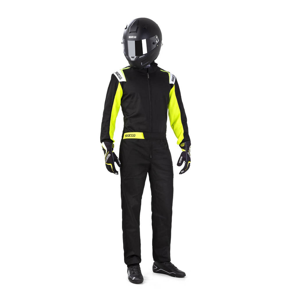 SPARCO 002343NRGF1S ROOKIE 2020 Kart suit, NOT HOMOLOGATED, black / yellow, size S Photo-1